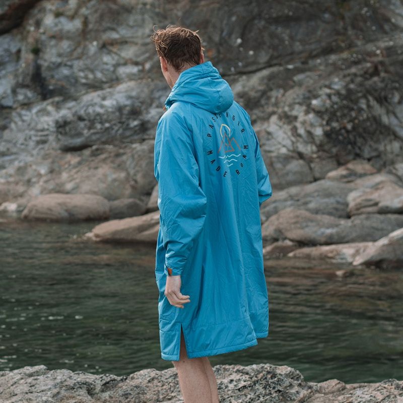 Szlafrok Passenger Escapism Recycled Sherpa Podszewką Changing Damskie Niebieskie | Polska-SMHFCB815