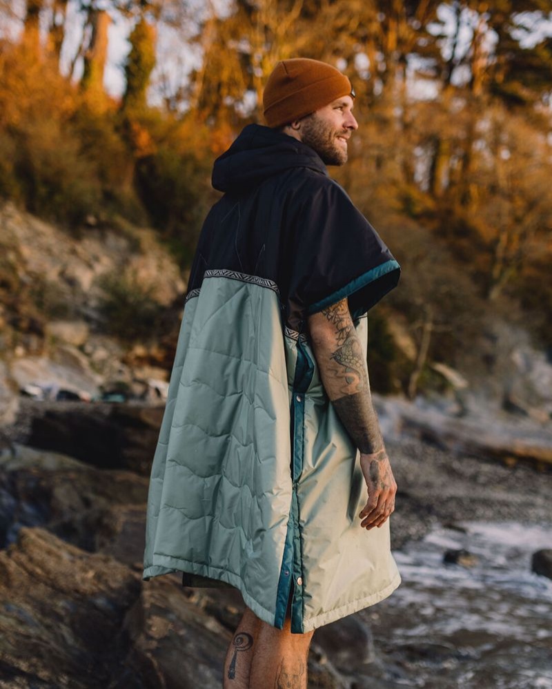 Szlafrok Passenger Outback Recycled Pull Over Changing Damskie True Black/Pistachio | Polska-GQUOTJ457