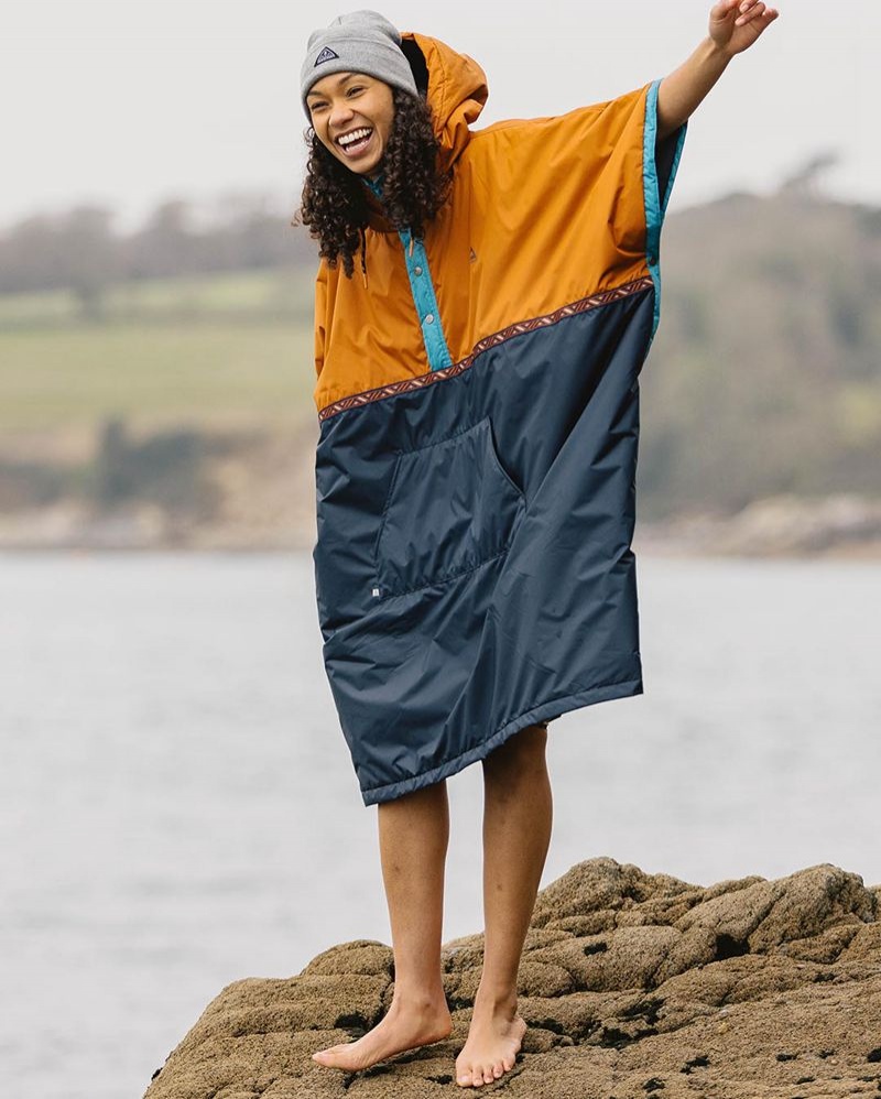 Szlafrok Passenger Outback Recycled Pull Over Changing Damskie Granatowe | Polska-IFKENM589