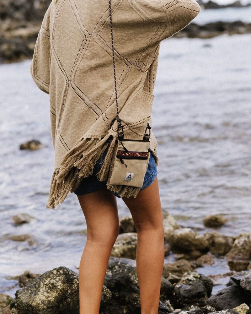 Torba Crossbody Passenger Journey Organic Damskie Khaki | Polska-GYFVQZ138