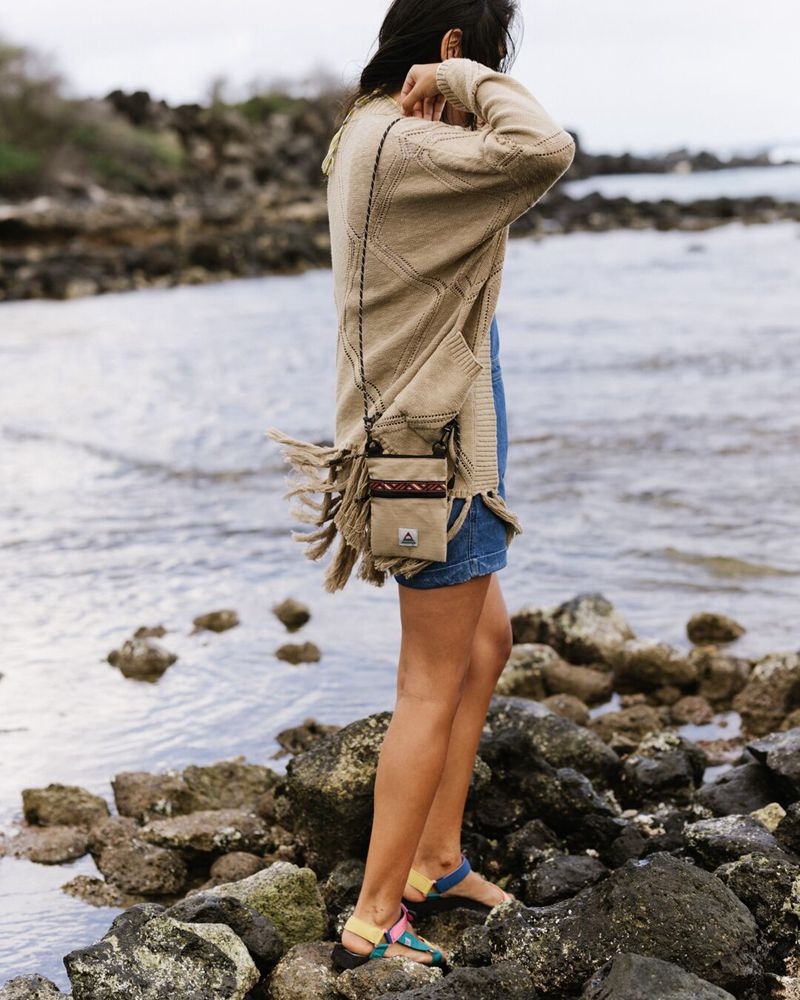 Torba Crossbody Passenger Journey Organic Damskie Khaki | Polska-GYFVQZ138