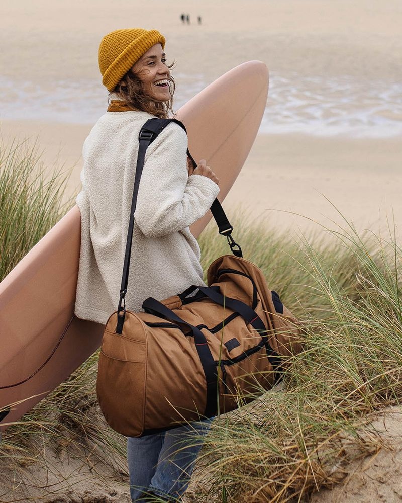 Torba Duffle Passenger Weekender 58L Recycled Polyester Damskie Brązowe | Polska-BFLQKD754