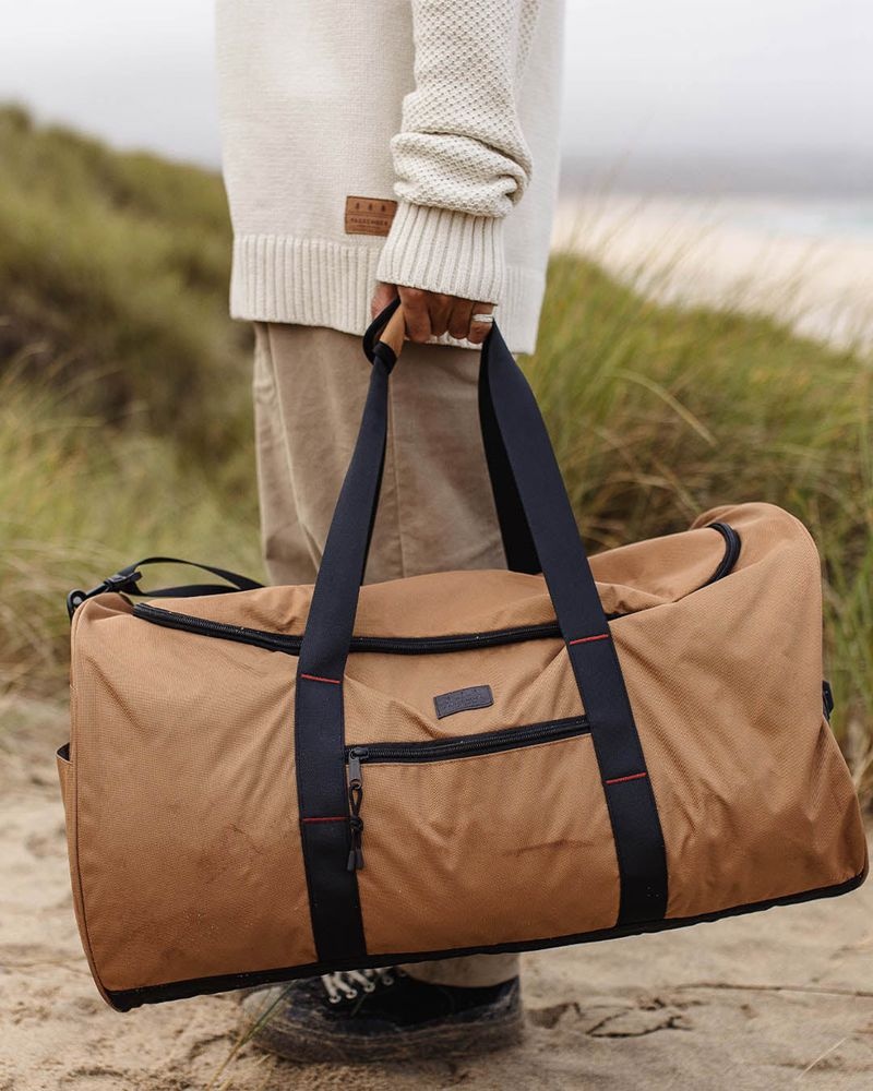 Torba Duffle Passenger Weekender 58L Recycled Polyester Damskie Brązowe | Polska-BFLQKD754