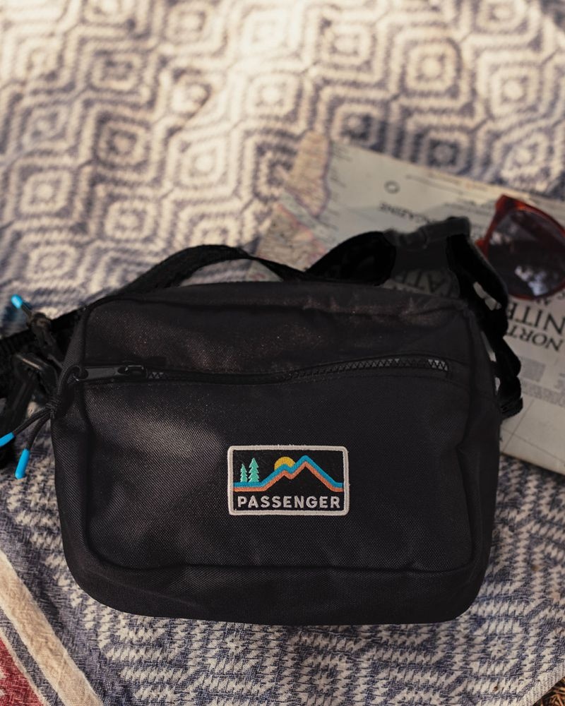 Torba Na Talię Passenger Mainland Recycled Damskie Czarne | Polska-HOBLZV639