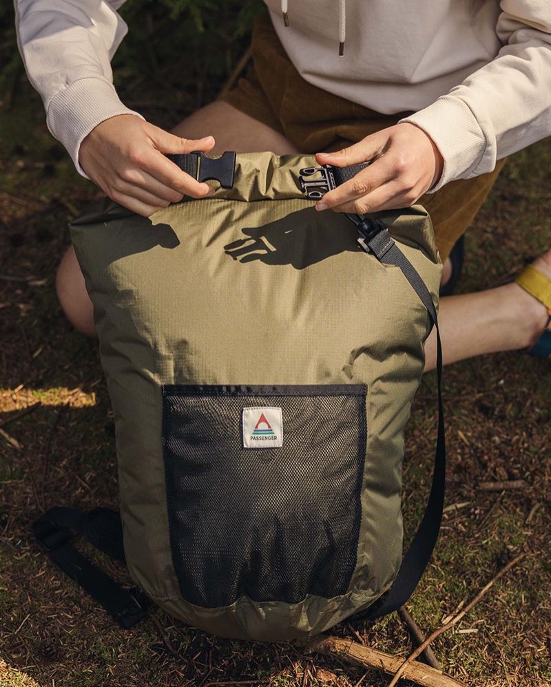 Torby Passenger Raft Recycled 30L Dry Męskie Khaki | Polska-QSYLDF238