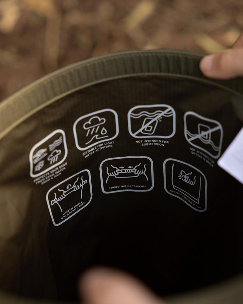 Torby Passenger Raft Recycled 30L Dry Męskie Khaki | Polska-QSYLDF238