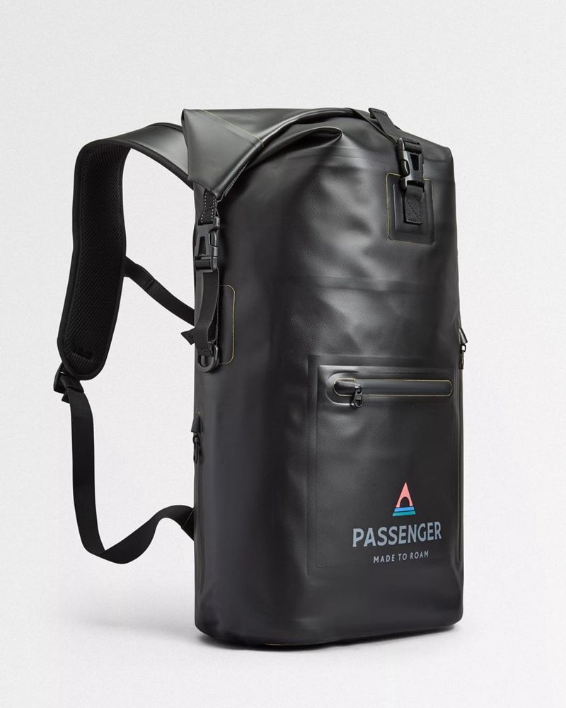 Torby Passenger Tide 25L Recycled Dry Męskie Czarne | Polska-QOAJGW029