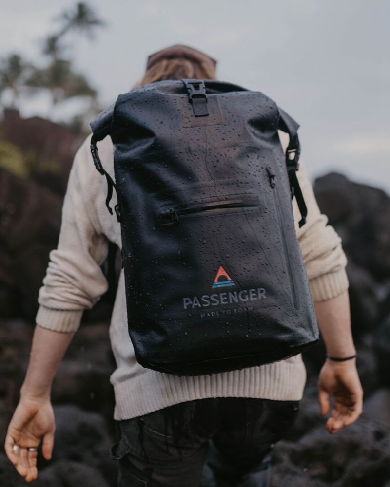 Torby Passenger Tide 25L Recycled Dry Męskie Czarne | Polska-QOAJGW029