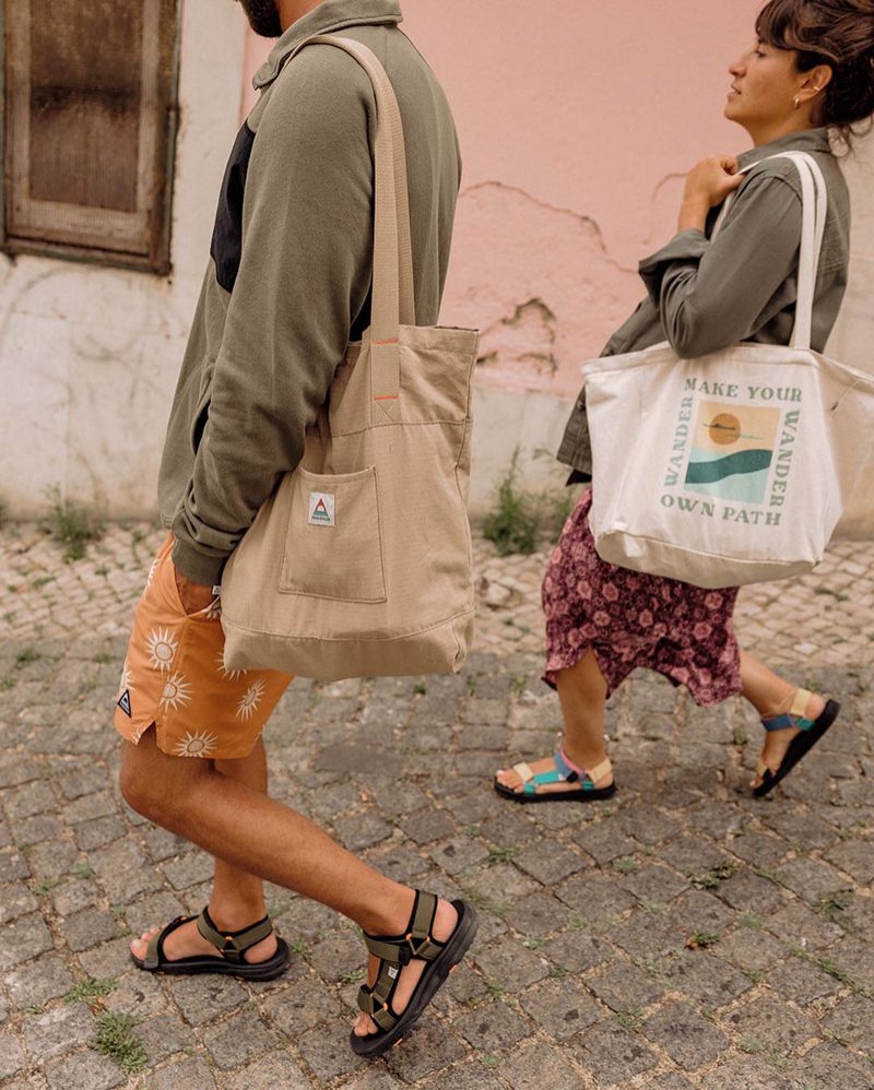 Torby Tote Passenger Evergreen Organic Damskie Khaki | Polska-KZNMUV490