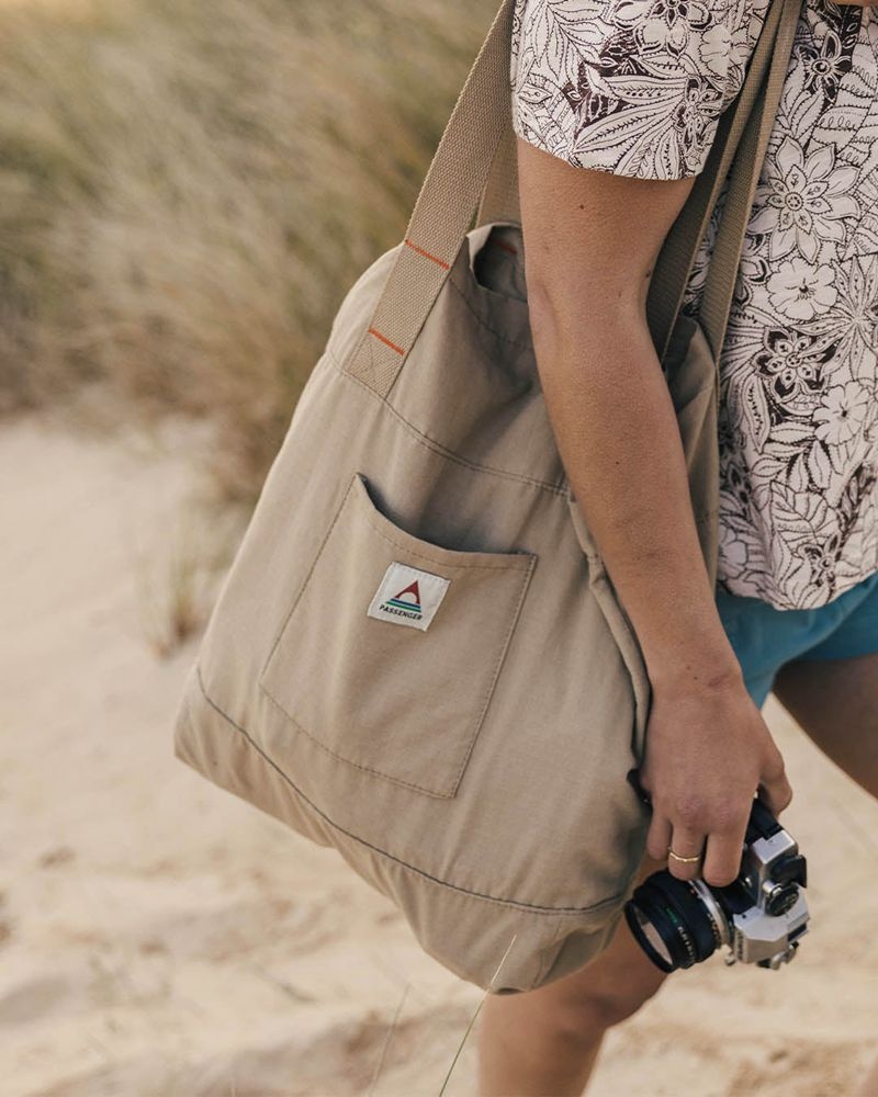 Torby Tote Passenger Evergreen Organic Męskie Khaki | Polska-QFSCKM390