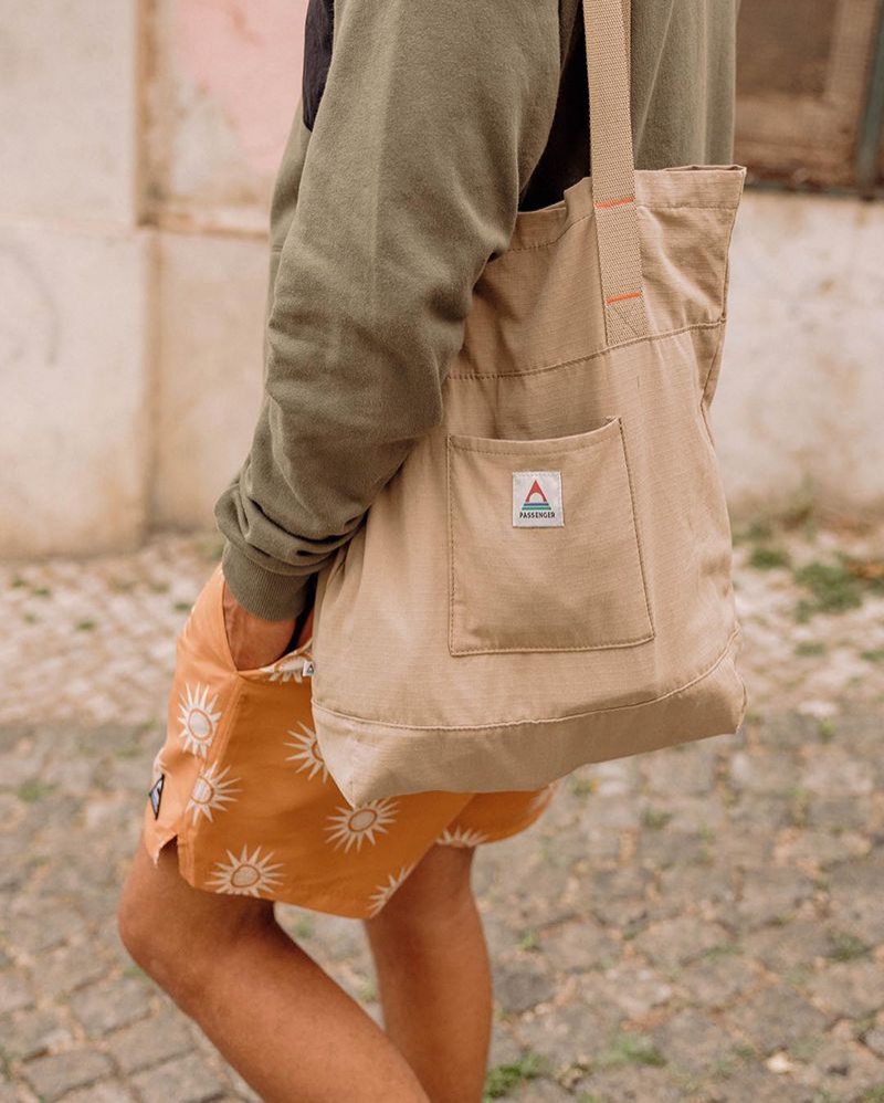 Torby Tote Passenger Evergreen Organic Męskie Khaki | Polska-QFSCKM390
