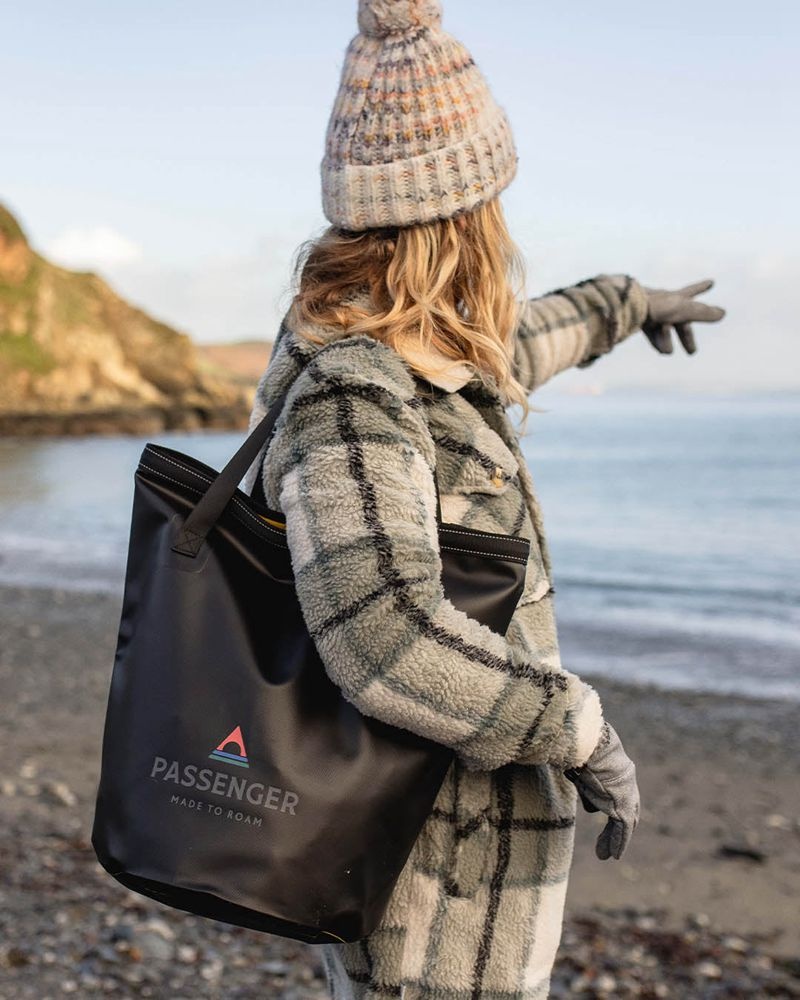 Torebka Bucket Bag Passenger Recycled Męskie Czarne | Polska-GNDHEB283