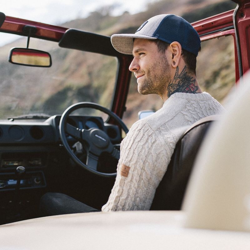 Zworki Passenger Drifter Trykotowy Męskie Oatmeal | Polska-TWUOKM780