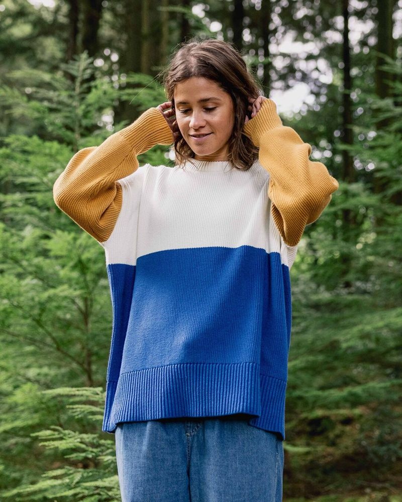 Zworki Passenger Gondwana Oversized Trykotowy Damskie Niebieskie | Polska-POAURB216