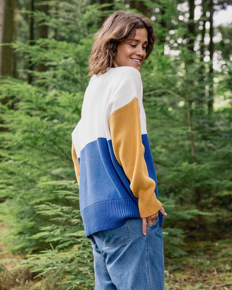 Zworki Passenger Gondwana Oversized Trykotowy Damskie Niebieskie | Polska-POAURB216