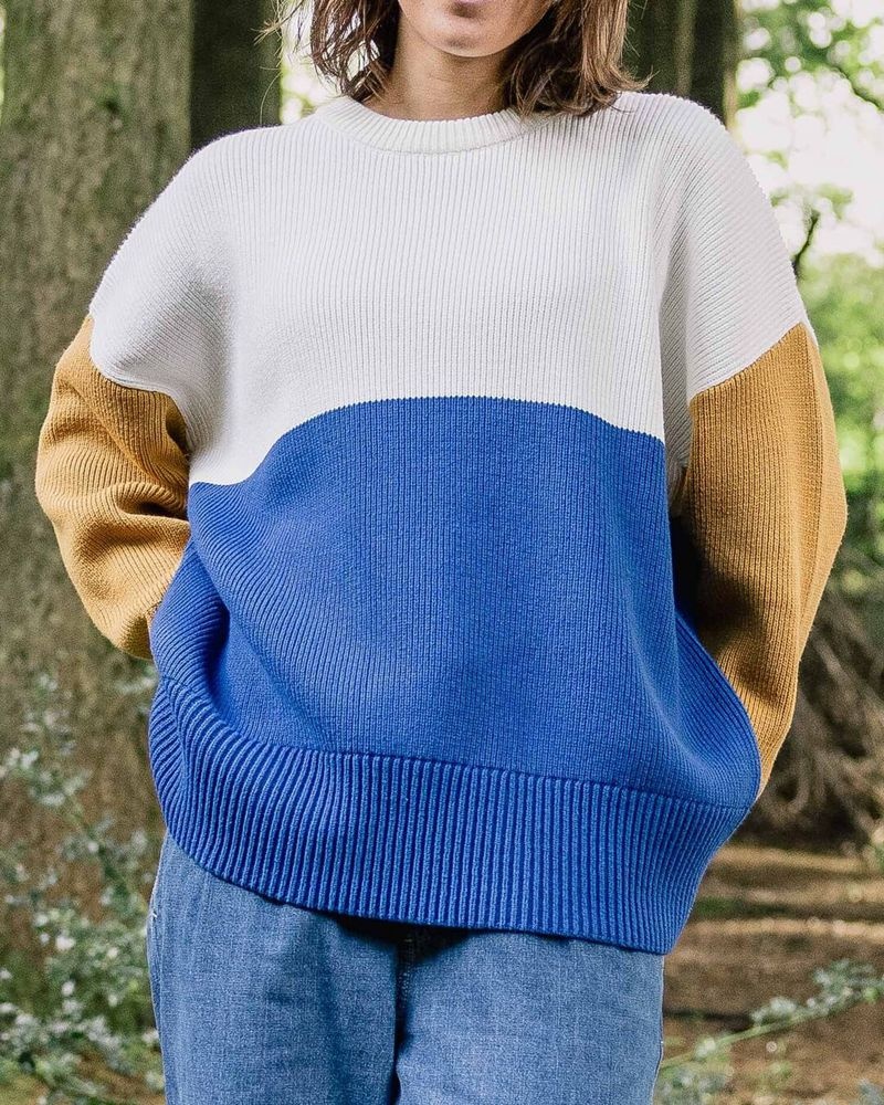 Zworki Passenger Gondwana Oversized Trykotowy Damskie Niebieskie | Polska-POAURB216