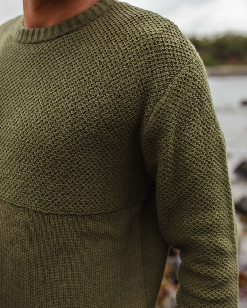 Zworki Passenger Swell Trykotowy Męskie Khaki | Polska-BTYWCJ367