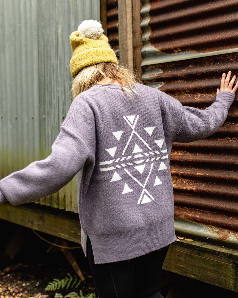 Zworki Passenger West Coast Recycled Trykotowy Damskie Dusty Lilac | Polska-VPJTCH534